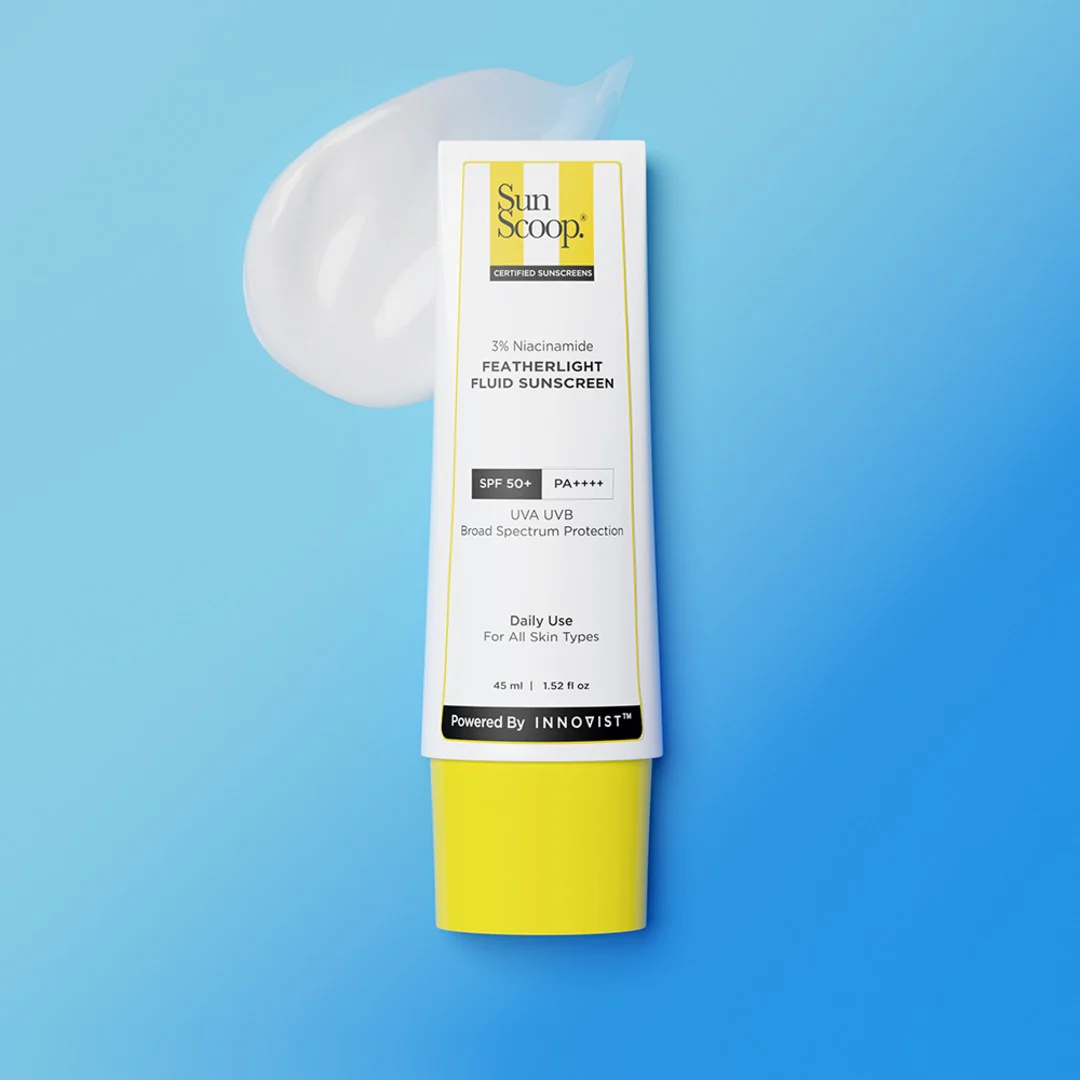 3% Niacinamide Featherlight Fluid Sunscreen (45 ml) + 5% Niacinamide Sunscreen Body Lotion (200 ml) + Hydrating Fluid Sunscreen (200 ml) combo - Image 3