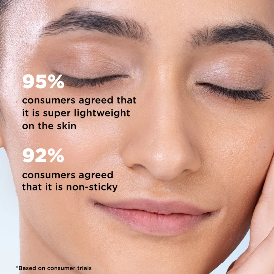3% Niacinamide Featherlight Fluid Sunscreen SPF 50+ PA++++ (45 ml) + Hydrating Fluid Sunscreen for Face and Body SPF 60 PA++++ (125 ml) duo - Image 5