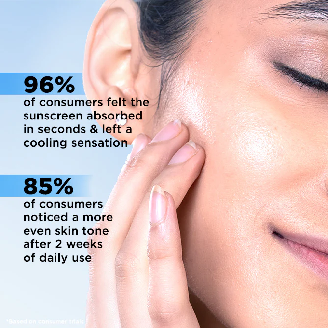 3% Niacinamide Featherlight Fluid Sunscreen| SPF 50+ PA++++| In-Vivo Tested - 45ml - Image 3