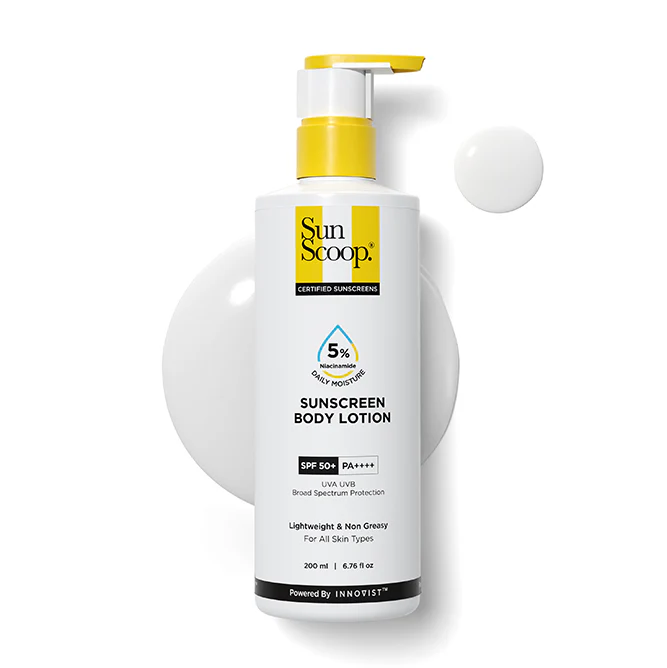 5% Niacinamide Sunscreen Body Lotion| SPF 50+ PA++++| In-Vivo Tested - 200ml - Image 8