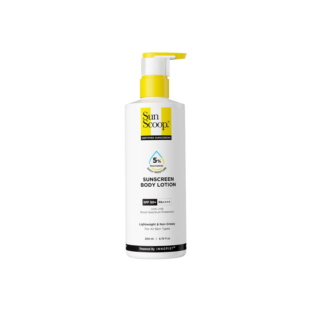 5% Niacinamide Sunscreen Body Lotion| SPF 50+ PA++++| In-Vitro Tested - 200ml | Pack of 2 - Image 8