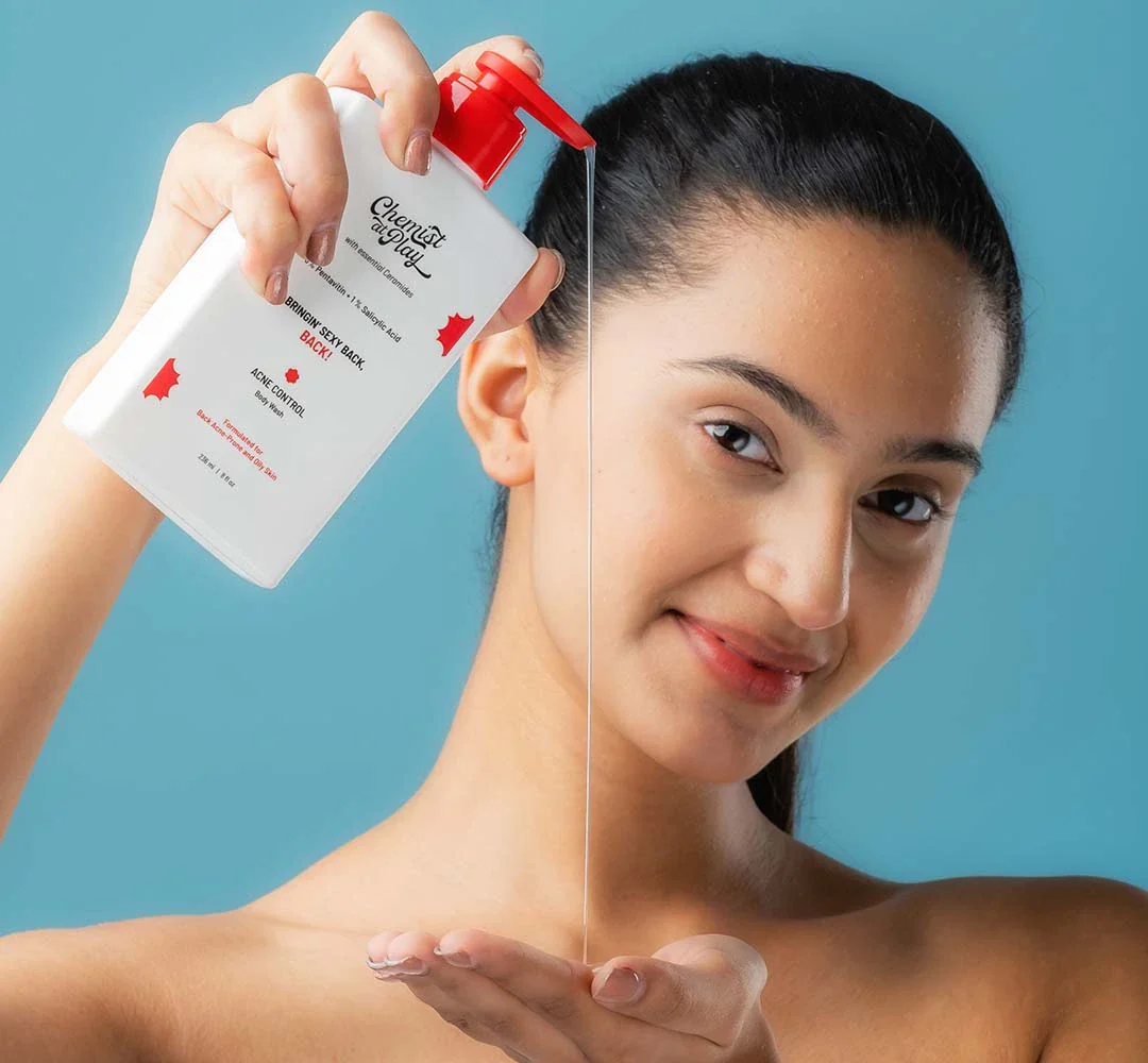 Clean & Fresh Duo (Roll On (Aqua) - 40 ml | Acne Control Body Wash - 236 ml) - Image 3