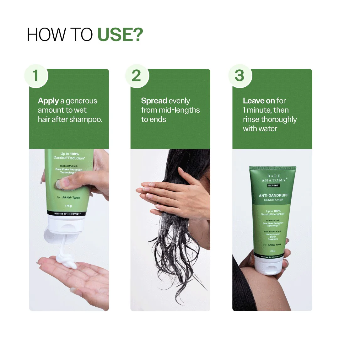 Anti-Dandruff Hair Conditioner with Salicylic Acid, Biotin & Rosemary - 175 gm - Image 5