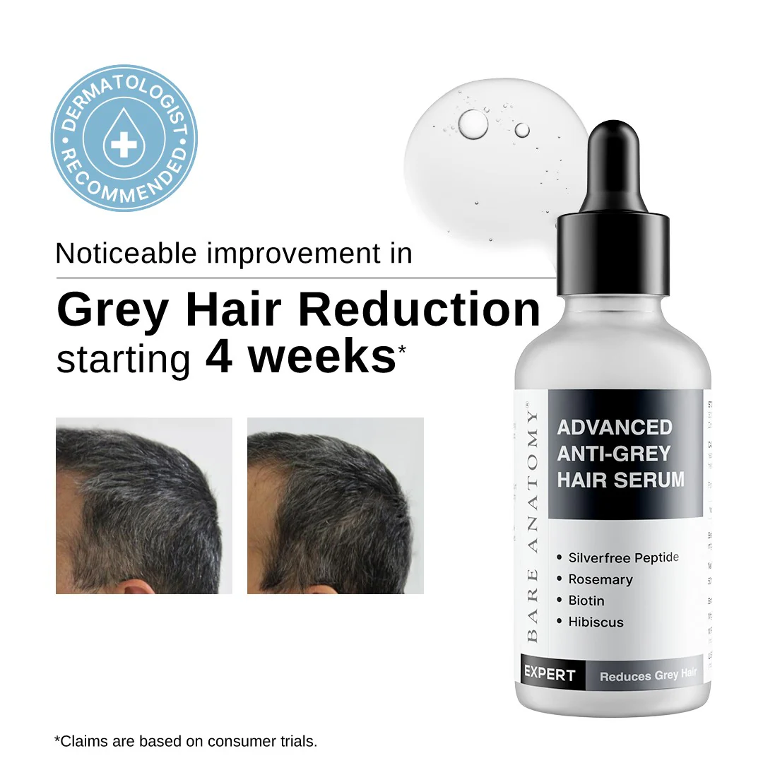 Anti-Grey Serum (50 ml) & Anti-Dandruff Shampoo (250 ml) Combo - Image 3