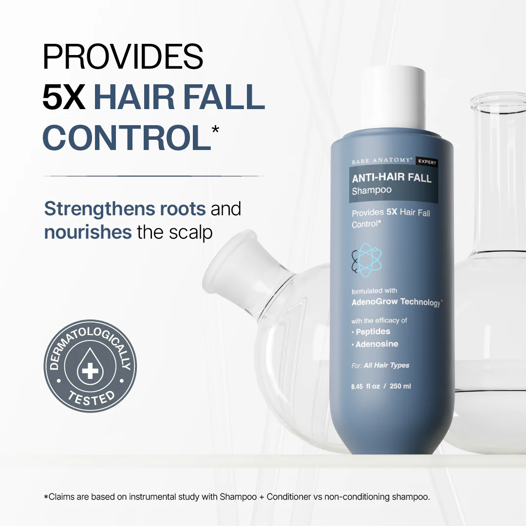 Anti-Hair Fall Shampoo (250 ml) & Exfoliating Body Wash (236 ml) Combo - Image 2