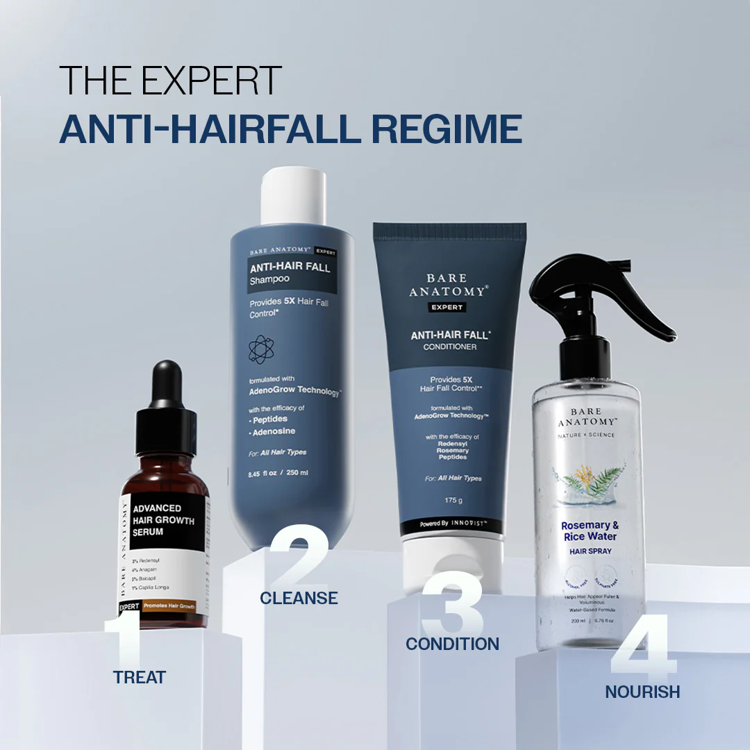 Anti-Hair Fall Shampoo with Adenosine & Peptides | 5X Hairfall Control - 250 ml - Image 8