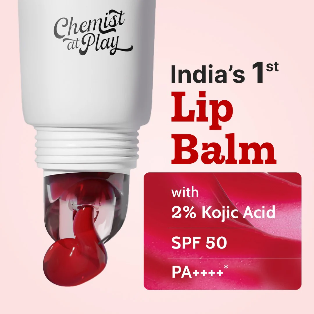 Ceramides + 2% Kojic Acid Tinted Lip Balm (Cherry) | SPF 50 PA++++ | 10 gm - Image 3