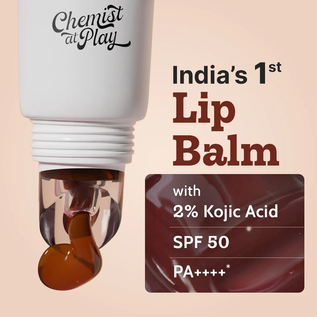 Ceramides + 2% Kojic Acid Tinted Lip Balm (Chocolate) | SPF 50 PA++++ | 10 gm - Image 3
