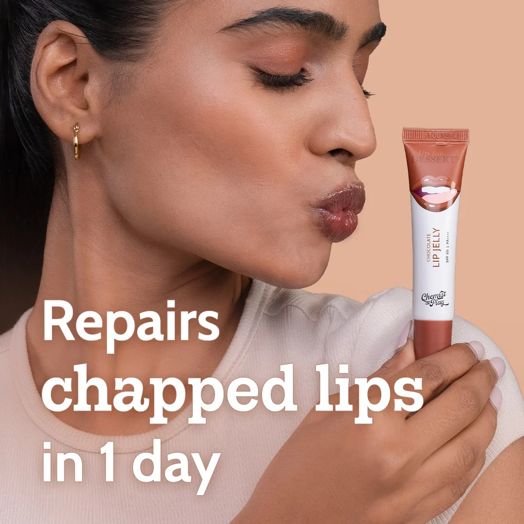 Ceramides + 2% Kojic Acid Tinted Lip Balm (Chocolate) | SPF 50 PA++++ | 10 gm - Image 5