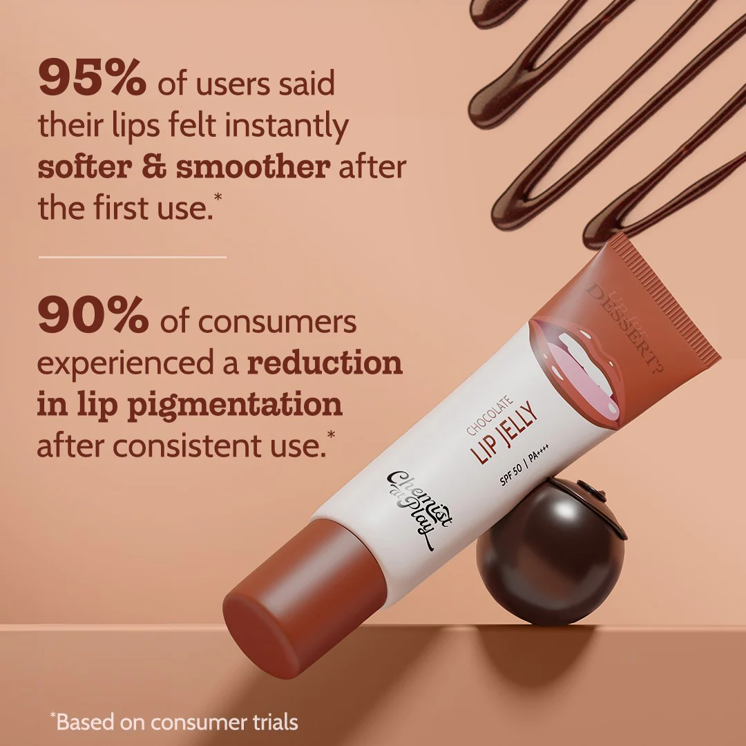 Ceramides + 2% Kojic Acid Tinted Lip Balm (Chocolate) | SPF 50 PA++++ | 10 gm - Image 7