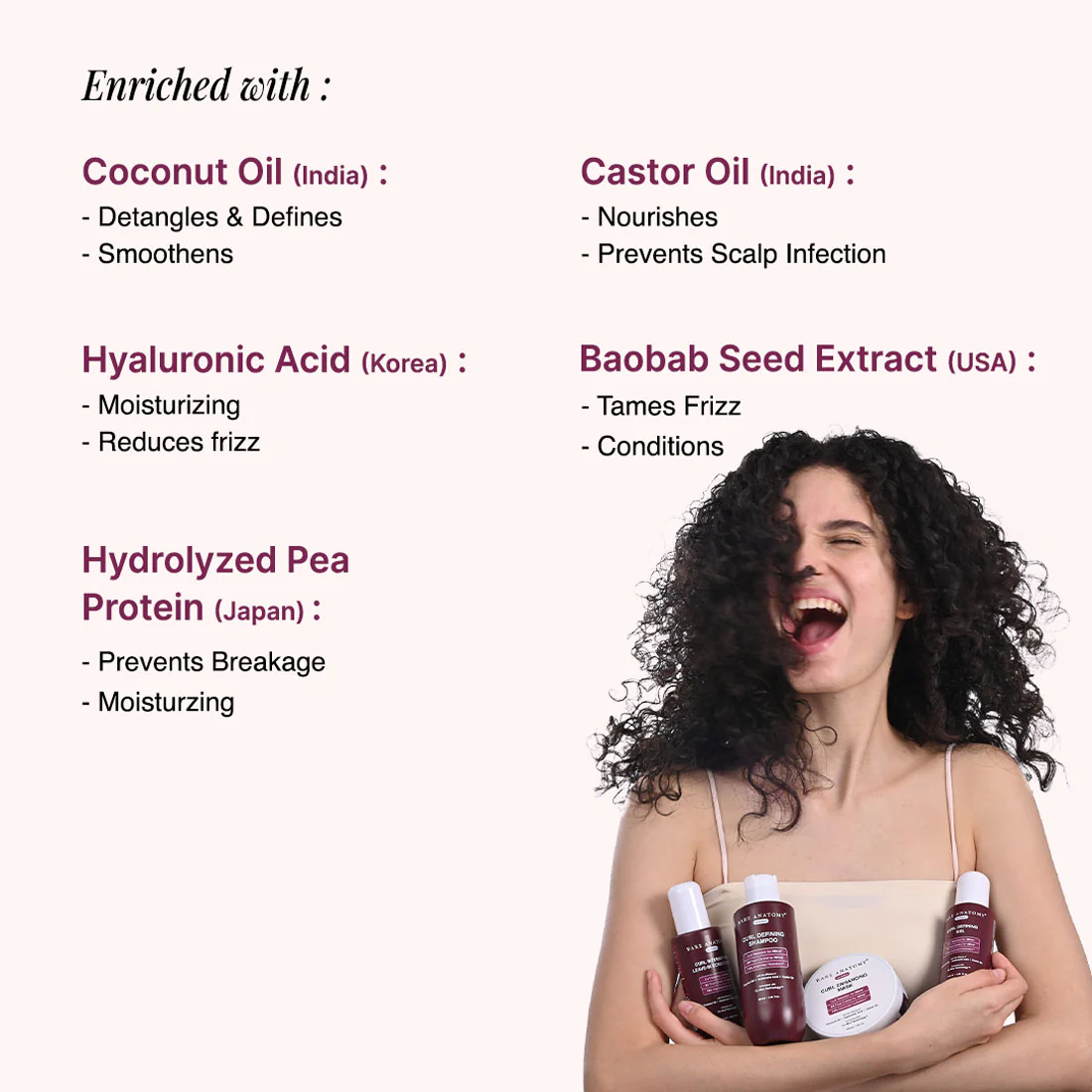 Curl Defining Kit (Shampoo - 250 ml I Leave-in Conditioner - 140 ml I Mask - 250 gm I Gel - 140 ml) - Image 5
