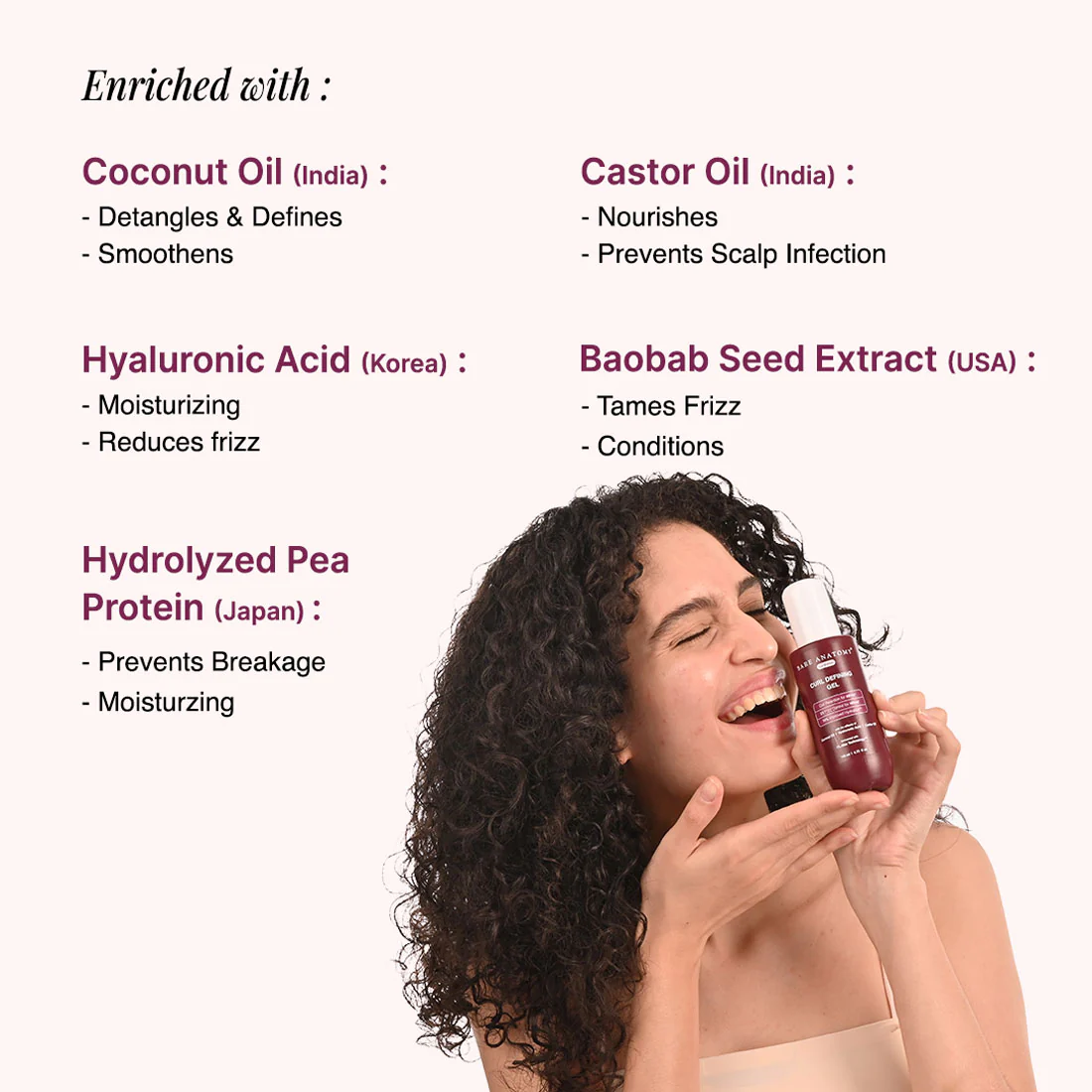 Curl Defining Kit (Shampoo - 250 ml | Hair Mask - 250 gm | Gel - 140 ml) - Image 4