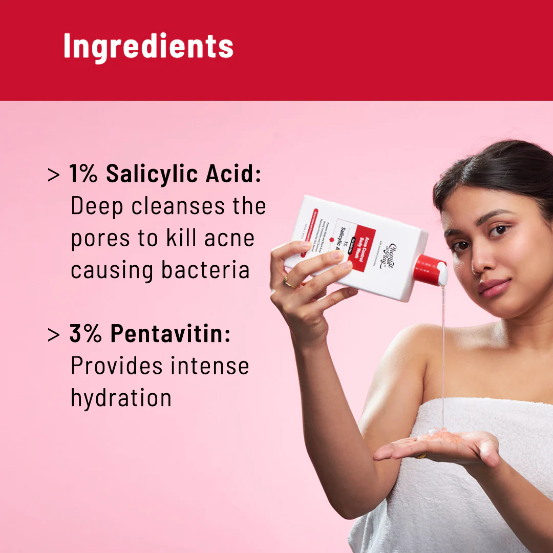 Daily Acne Control Combo (Acne Control Body Wash - 236 ml| Acne Control Face Wash - 100 ml) - Image 2