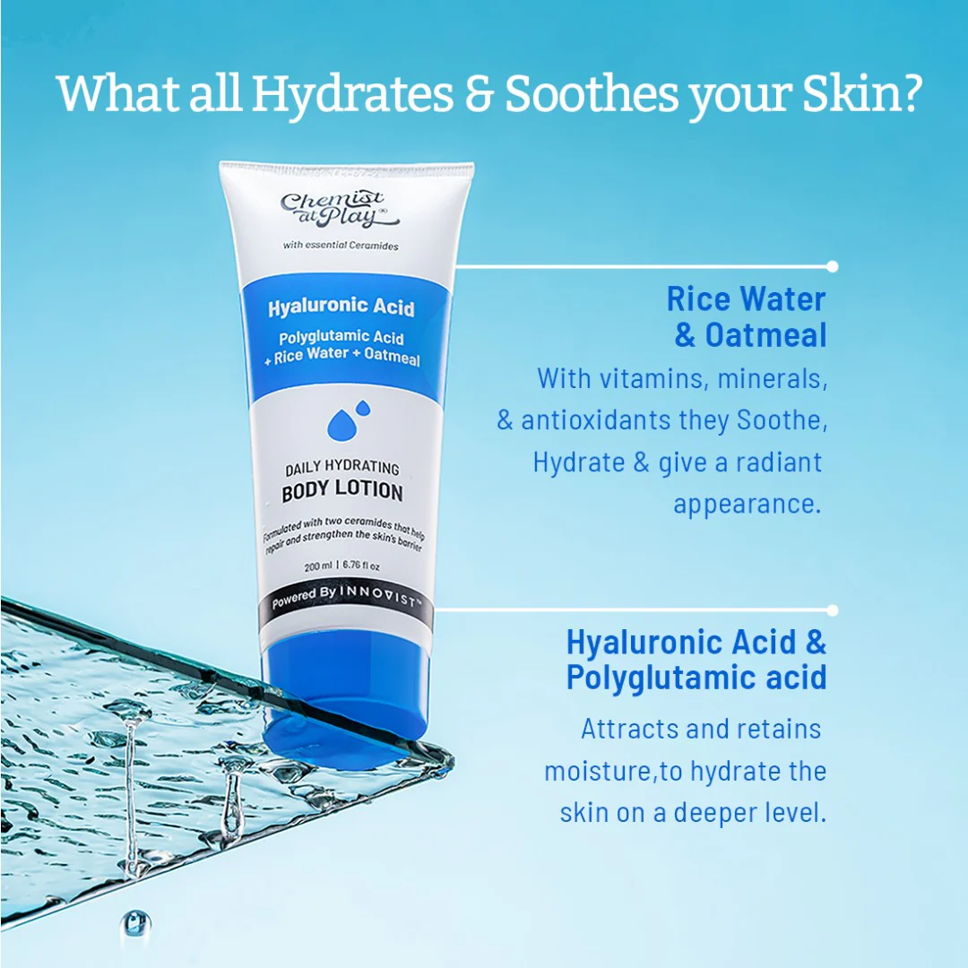 Daily Hydrating Body Lotion with Hyaluronic Acid - 200 ml | Pack of 2 - Image 3