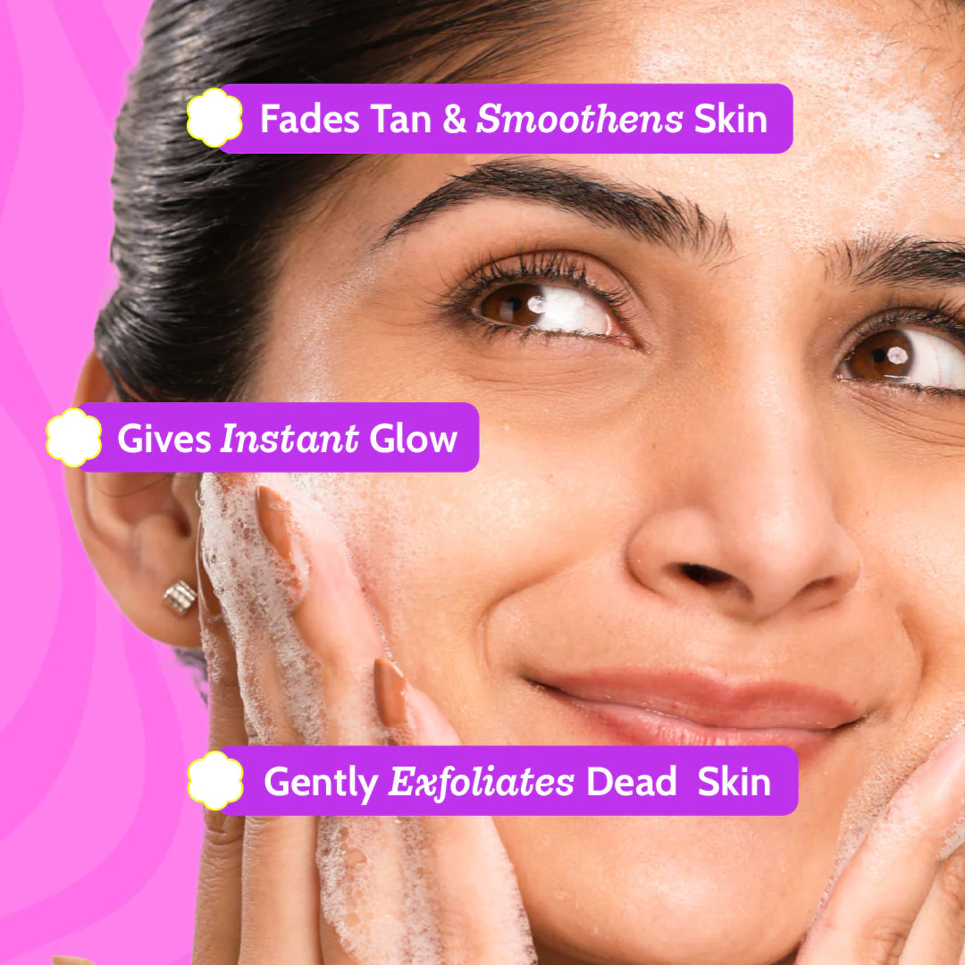 Detan & Glow Duo (Daily Exfoliating Body Wash - 236 ml | Gentle Exfoliating Face Wash - 100 ml) - Image 3