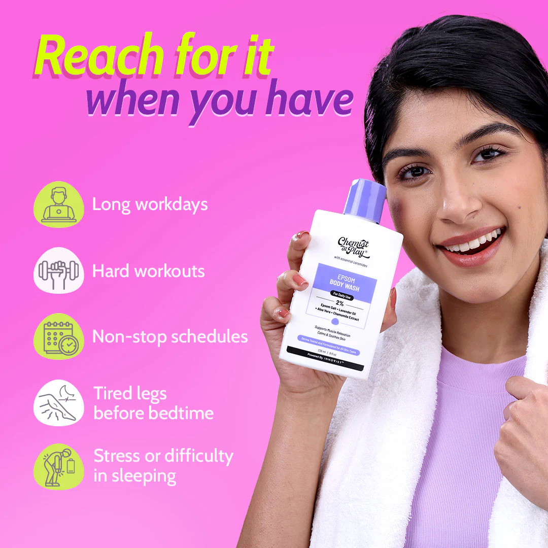 Epsom Salt Body Wash with Lavender Oil & Aloe Vera - 236 ml - Image 4