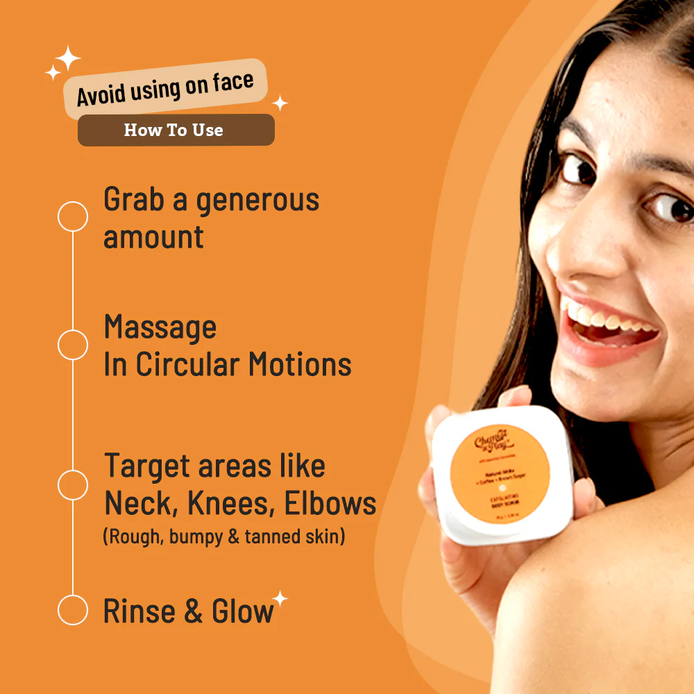 Exfoliation Essentials Set (Exfoliating Body Scrub - 75 gm | AHA Body Lotion - 236 ml) - Image 3