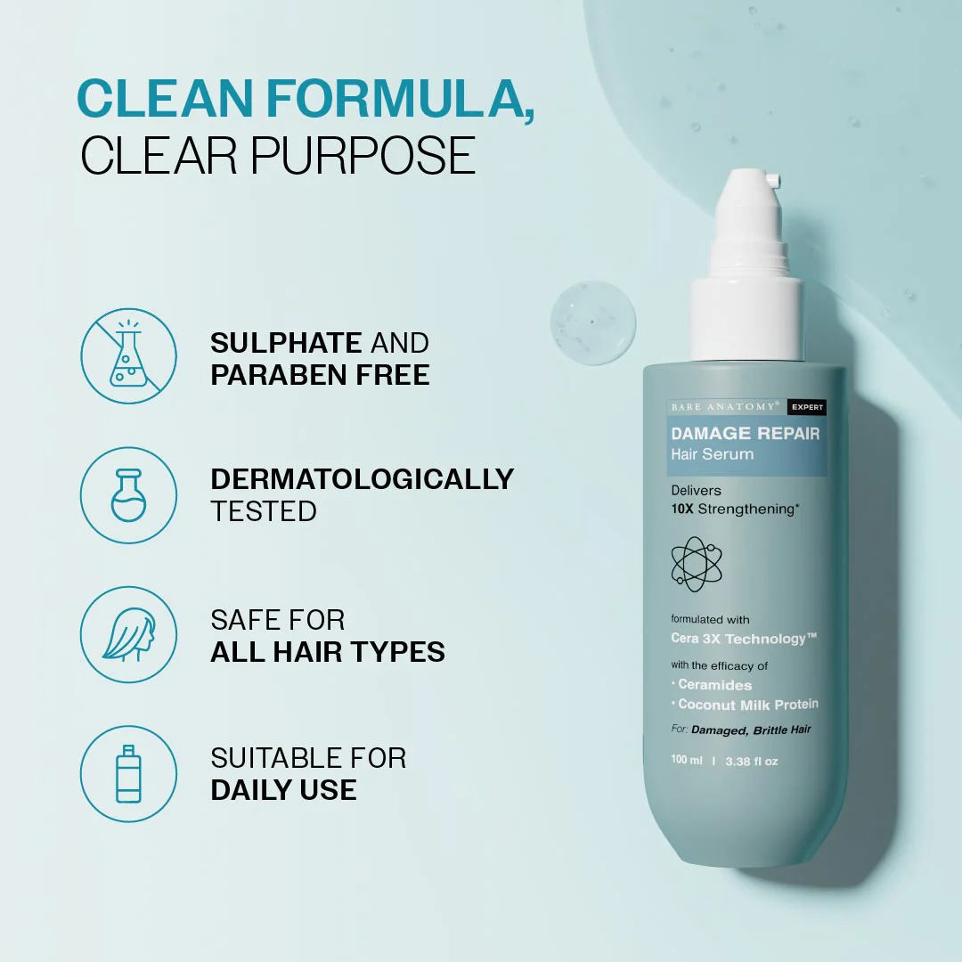 Damage Repair Hair Serum for Dry & Damaged Hair - 100 ml - Image 8