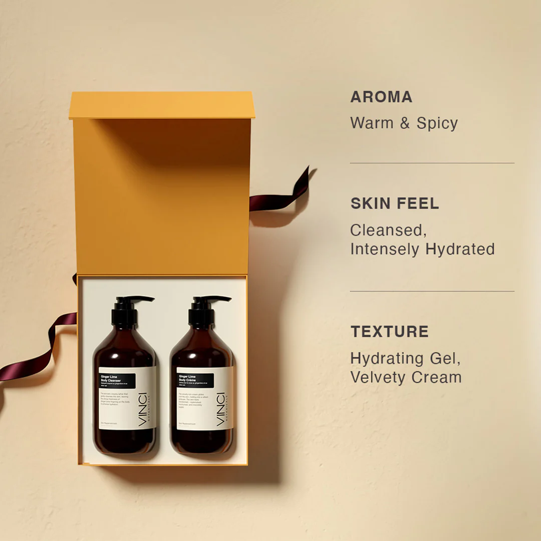 Ginger Lime Body Duo (Body Cleanser - 500 gm | Body Crème - 500 ml) - Image 3