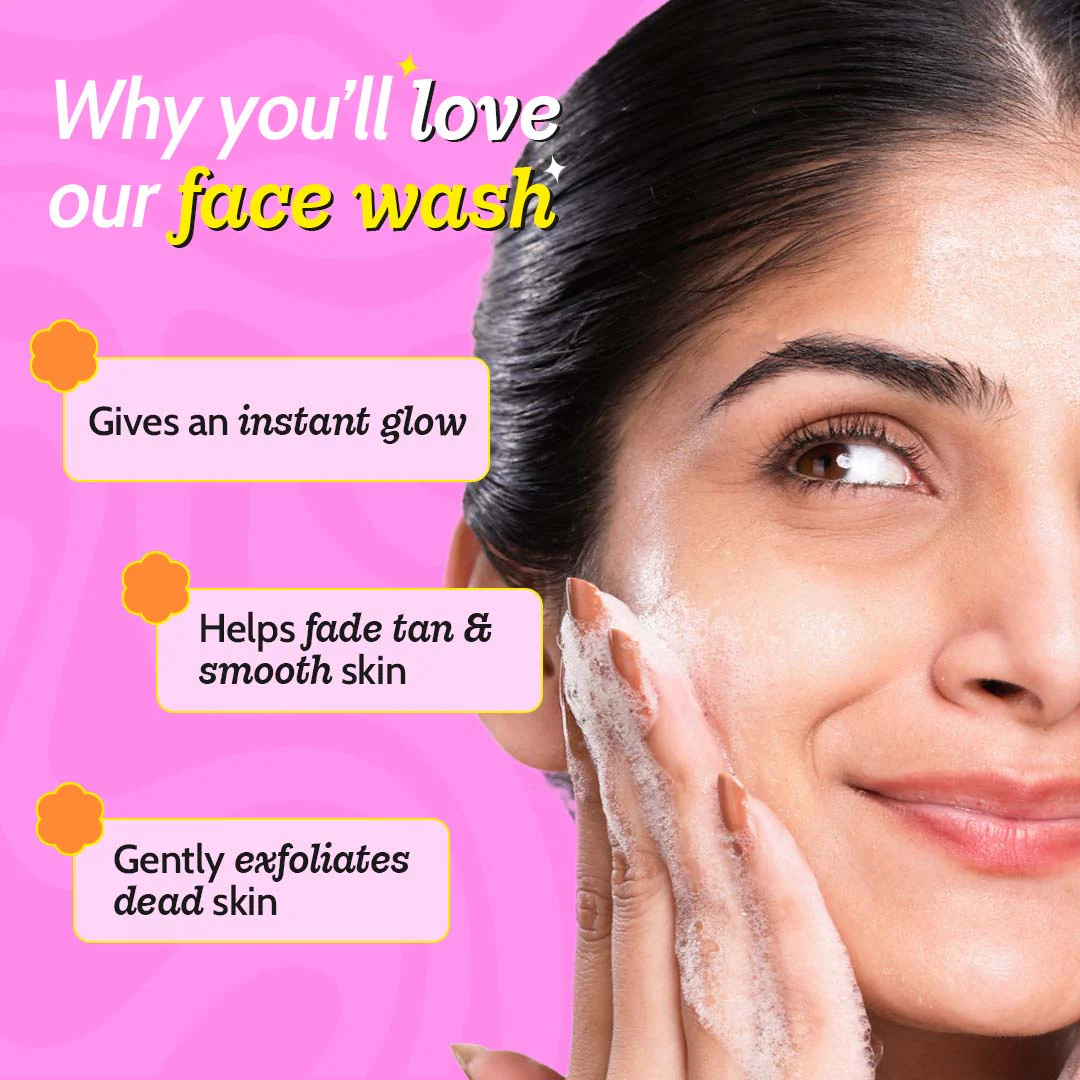 Glow & De-tan Essentials (Exfoliating Face Wash - 100 ml | Exfoliating Body Scrub - 75 gm) - Image 2