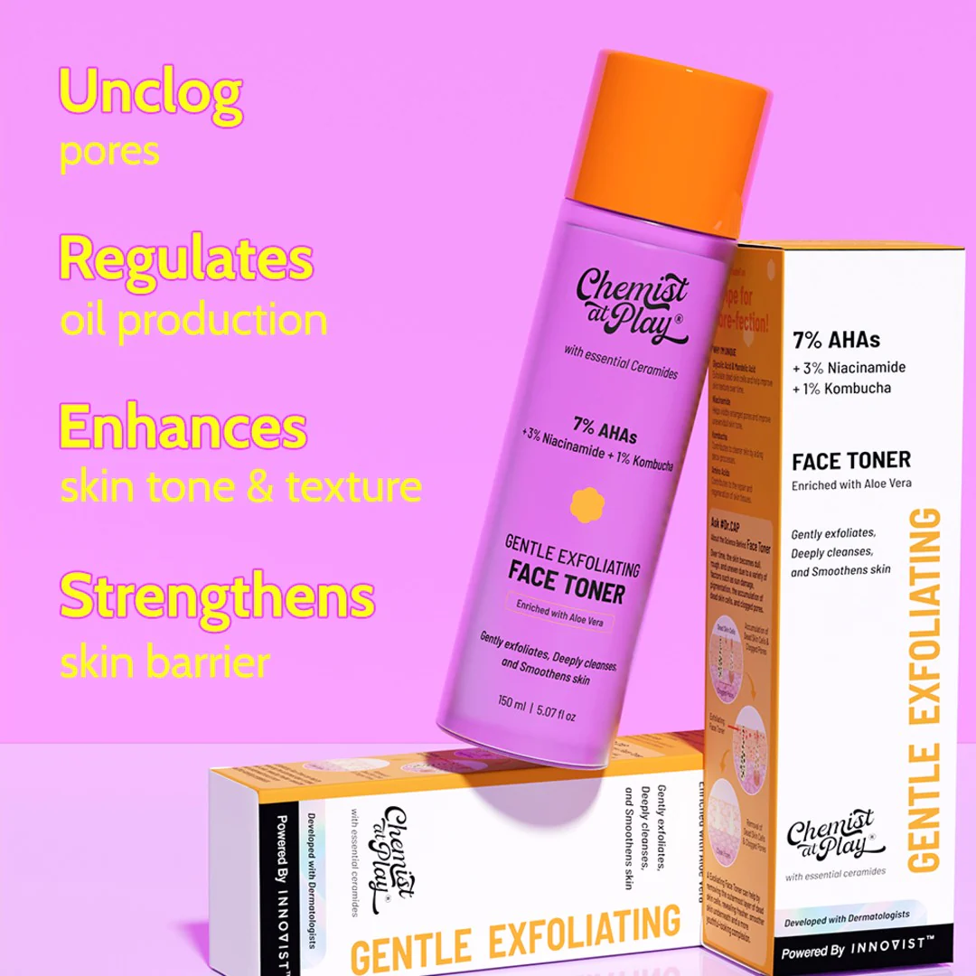 7% AHA Glycolic Acid Exfoliating Face Toner - 150 ml - Image 3