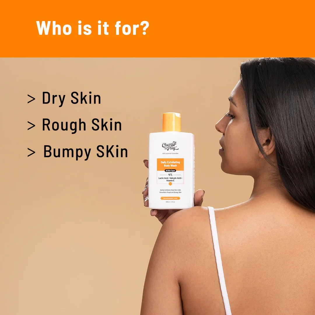 Go Anti-Dry Skin Kit (Exfoliating Body Wash - 236 ml | Hydrating Body Lotion - 200 ml) - Image 4