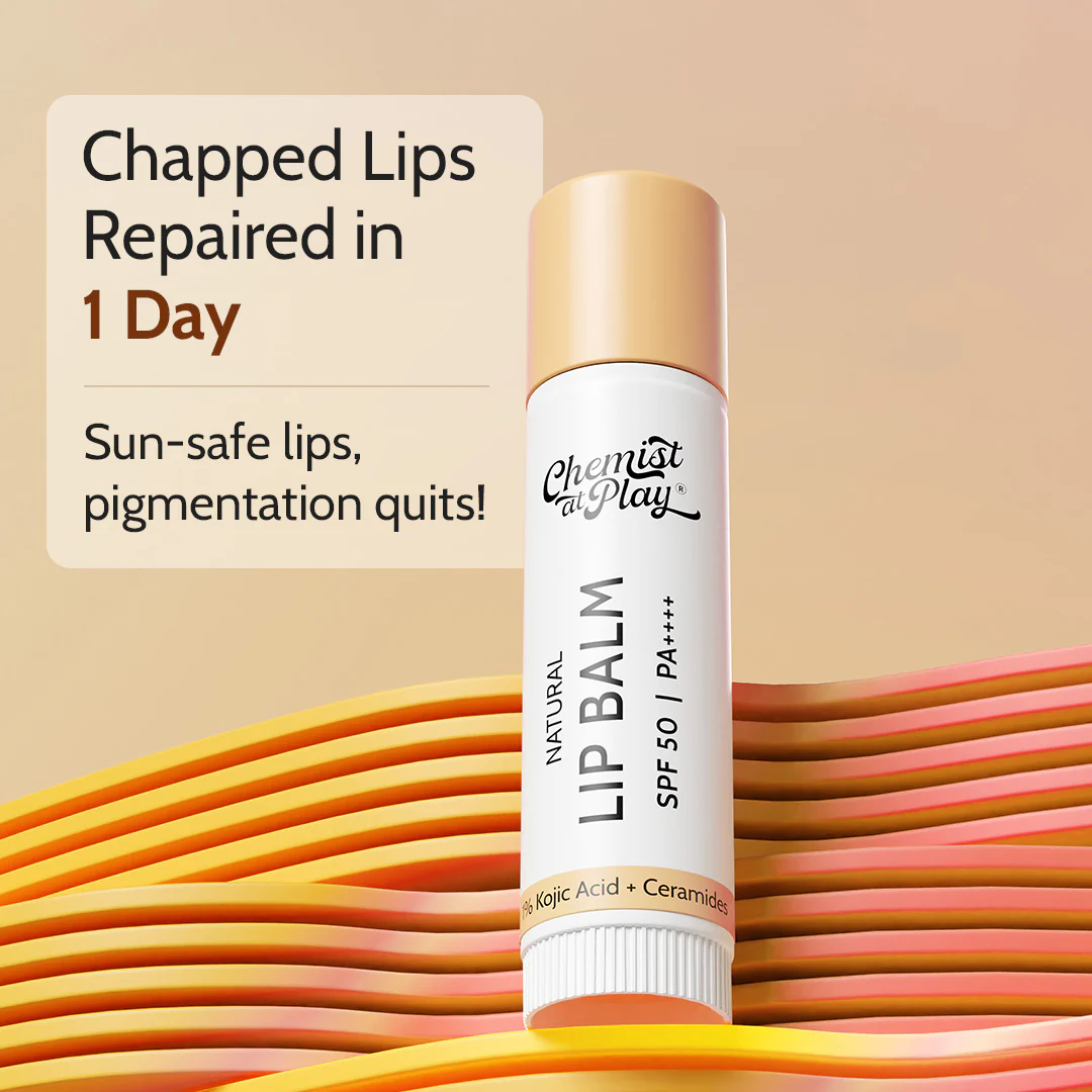Natural Lip Balm for Chapped & Pigmented Lips | SPF 50 PA++++ & Kojic Acid | 4.5 gm - Image 8