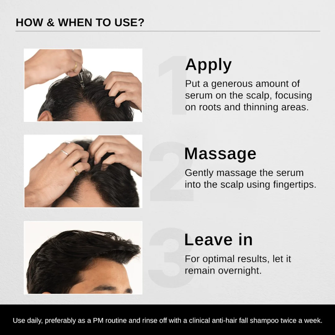 Hair Growth Serum (30 ml | Pack of 2) & Scalp Massager Hair Growth Combo - Image 5
