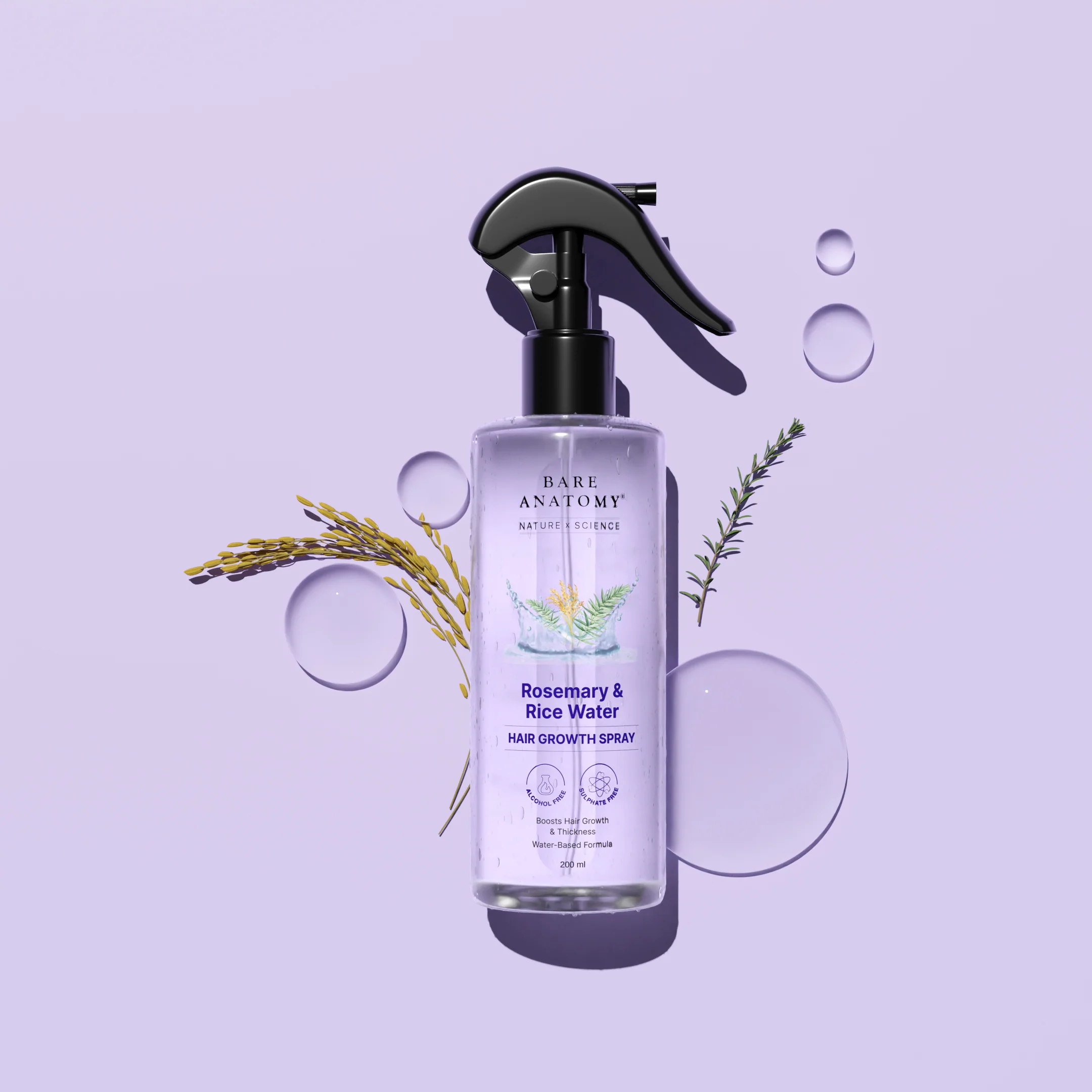 Ultimate Hair Growth Combo (Rosemary & Rice Water Spray - 200 ml | Rosemary Oil - 100 ml) - Image 9
