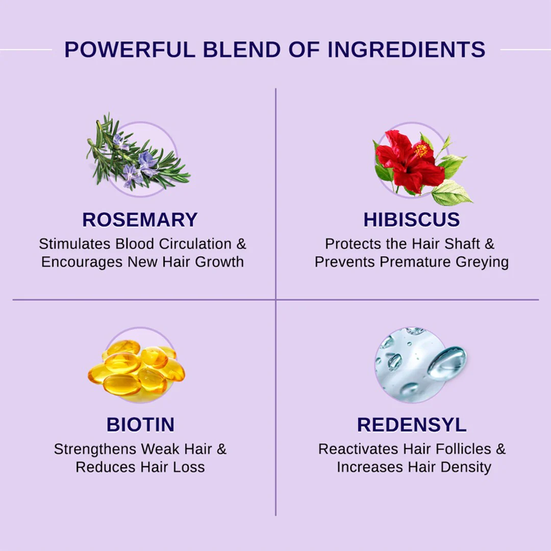 Rosemary & Hibiscus Hair Growth Oil with Redensyl & Biotin - 100 - Image 4