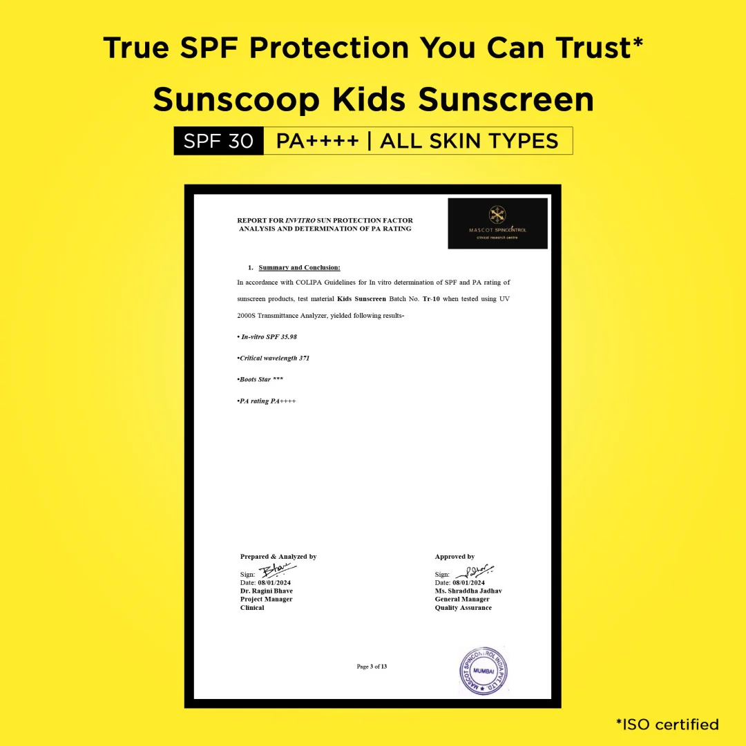 100% Mineral Kids Sunscreen | SPF 30+ PA++++ | 75 ml - Image 8