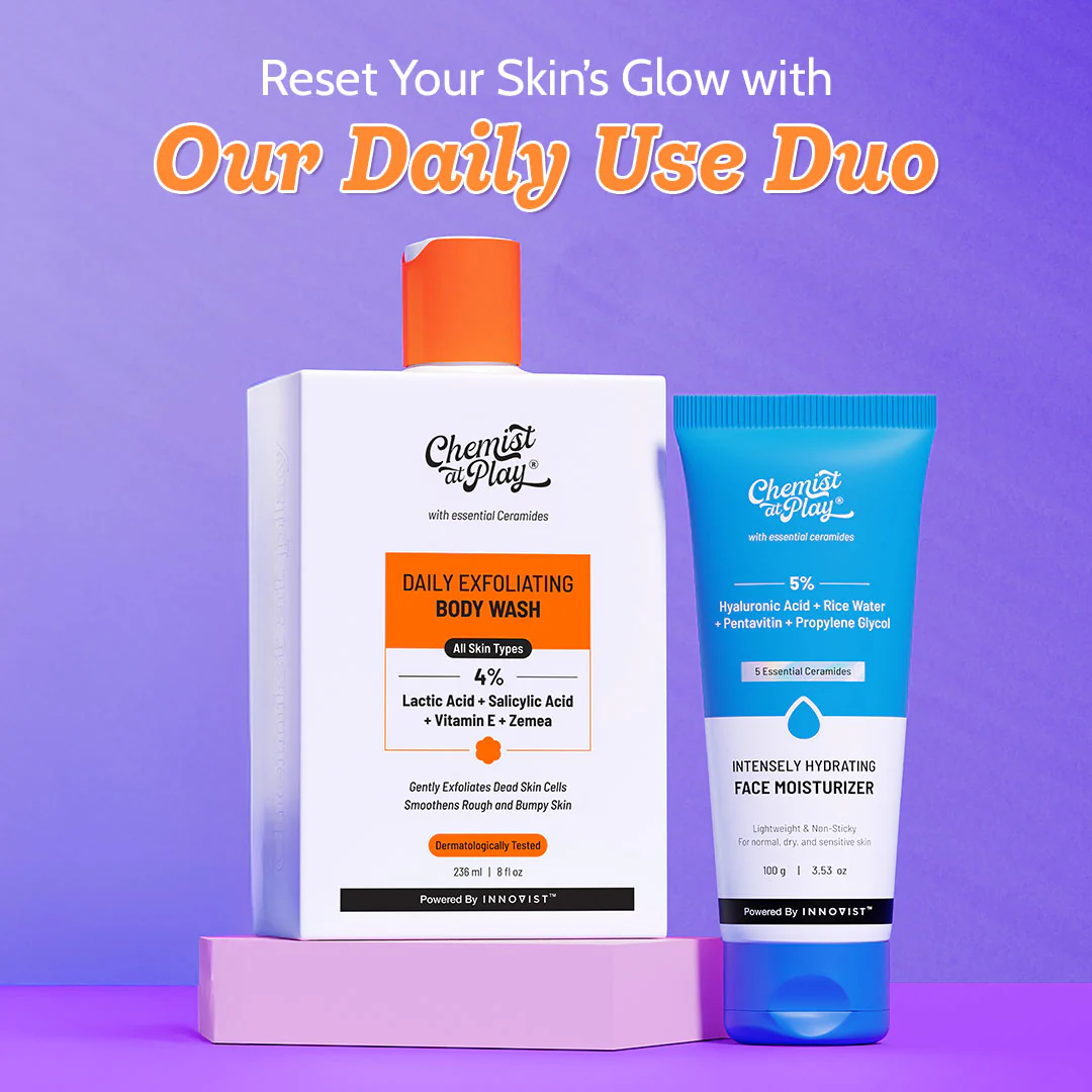 The Skin Reset Duo (Intensely Hydrating Gel Moisturizer - 100 gm | Exfoliating Body Wash - 236 ml) - Image 2