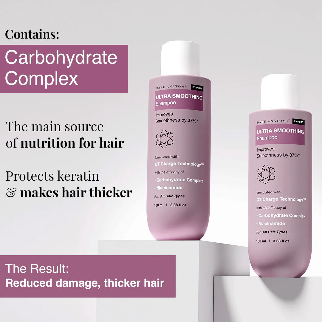 Ultra Smoothing Shampoo for Smooth & Shiny Hair- 100 ml - Image 3